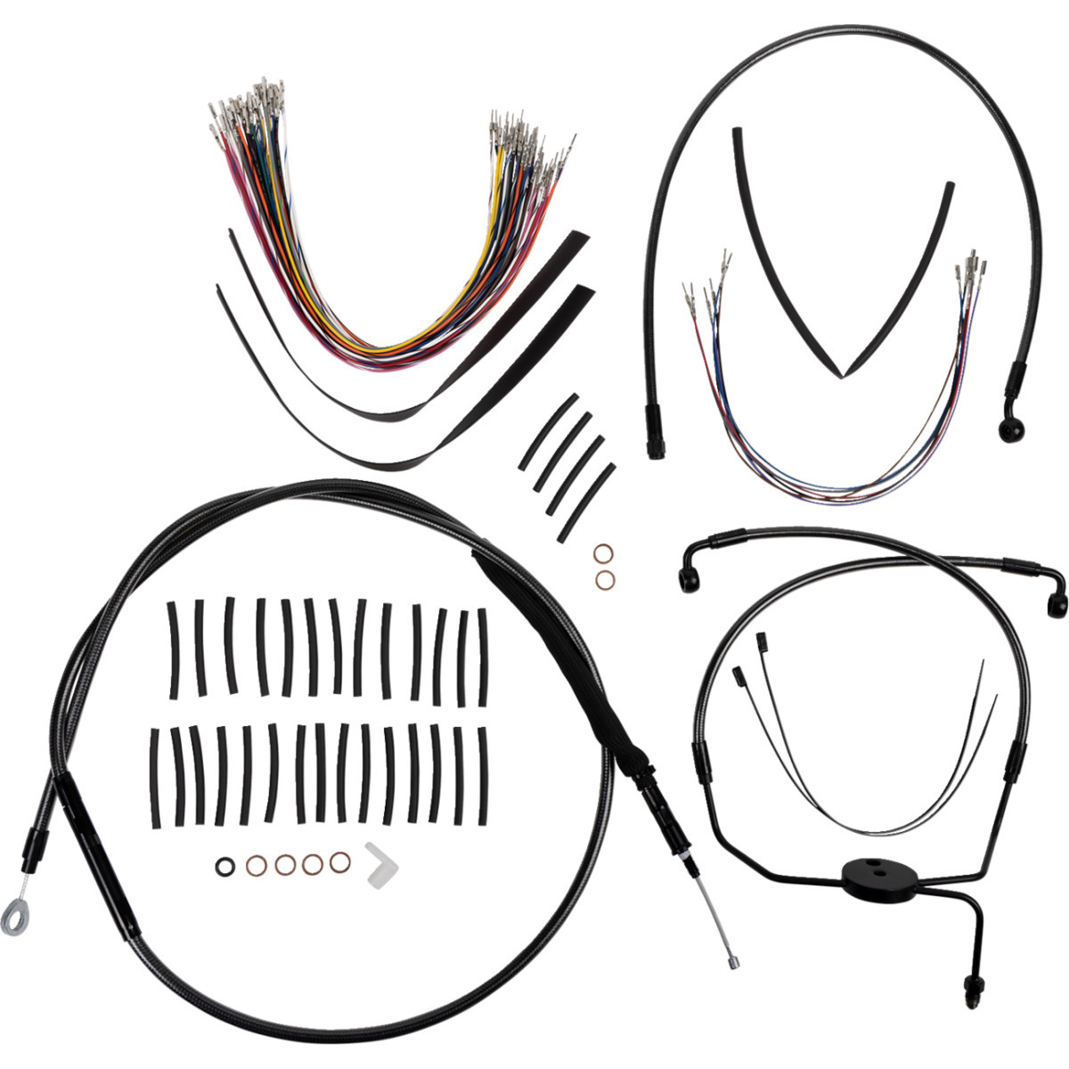 Magnum Shielding #48830-412 - 1-1/4" Viking Handlebar Installation Kit - 12" - Black Pearl™