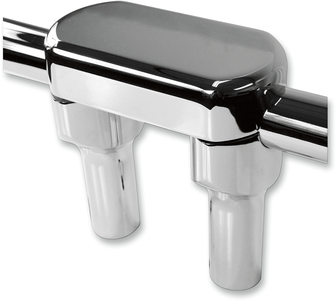 LA Choppers Risers - Solid Top - 4" - Chrome (#LA-7442-04)