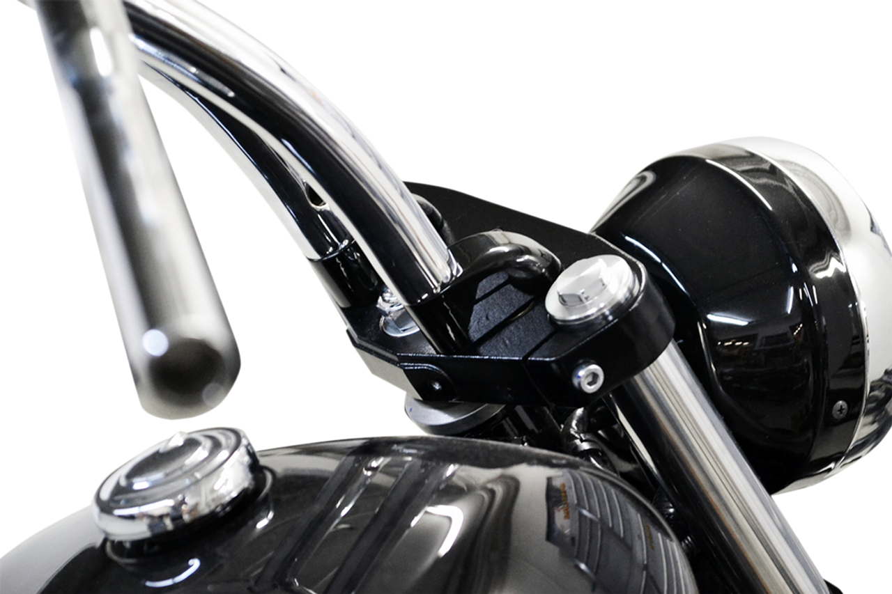 LA Choppers Riser Extensions - Pullback - 1" - Black (#LA-7416-01B)