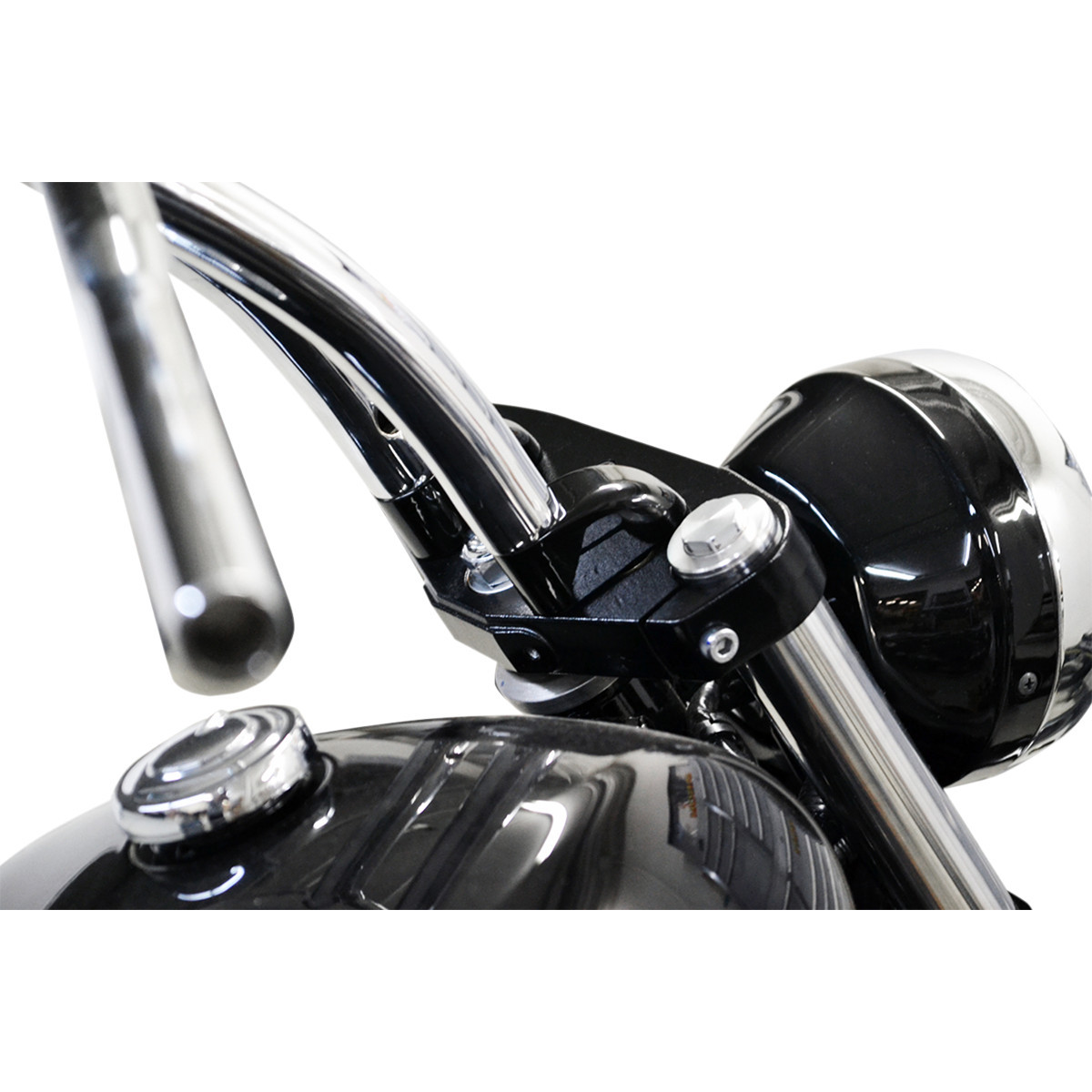 LA Choppers #LA-7416-01B - Handlebar Riser Pullback Extension Kit - 1" - Black