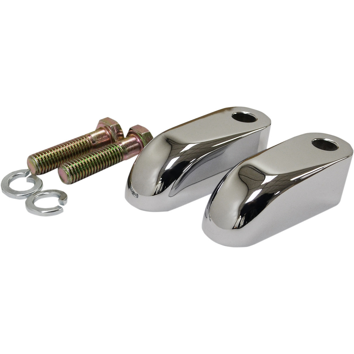 LA Choppers #LA-7416-02 - Handlebar Riser Pullback Extension Kit - 2" - Chrome