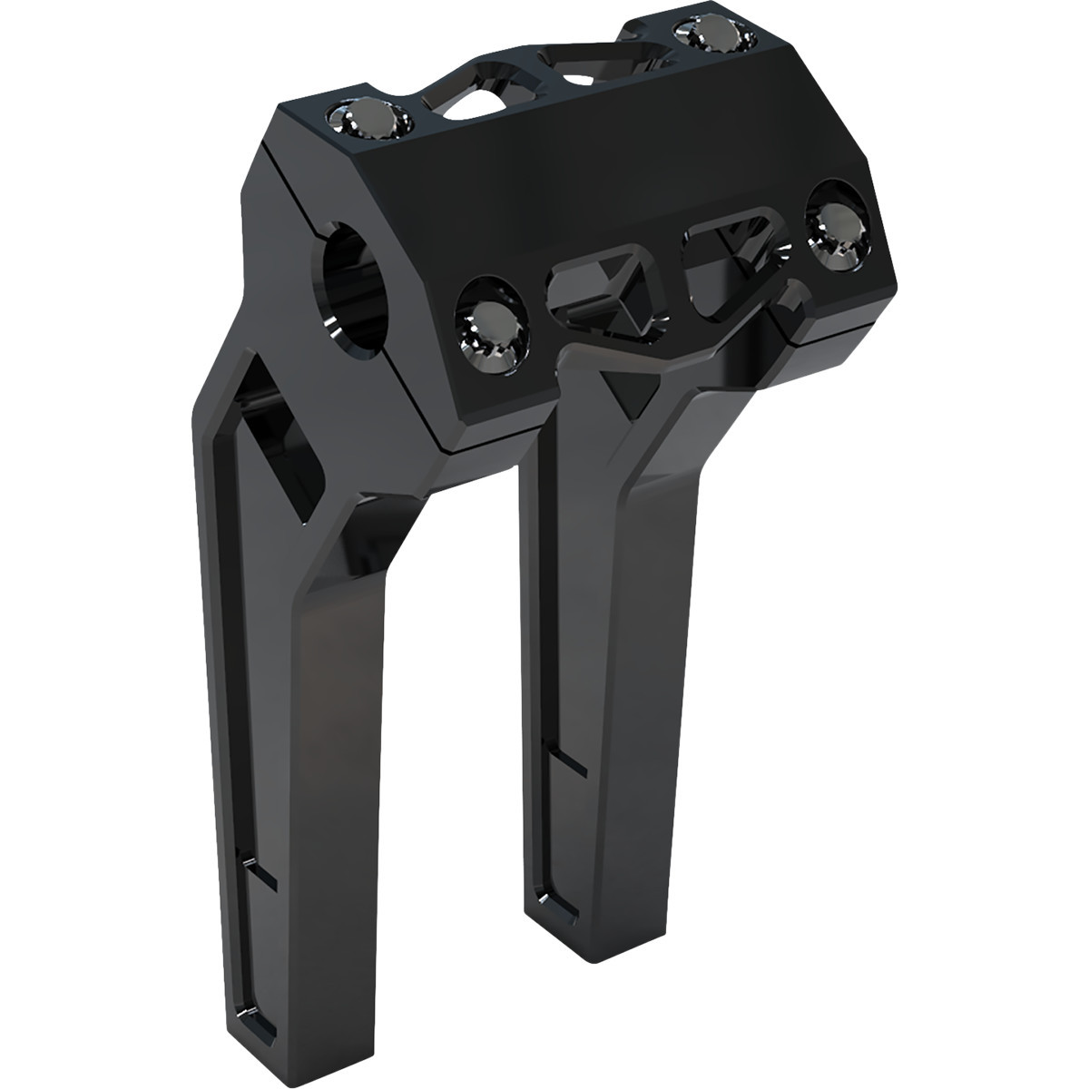LA Choppers #LA-7471-08B - Performance Risers - Pullback - 8" - Black Anodized