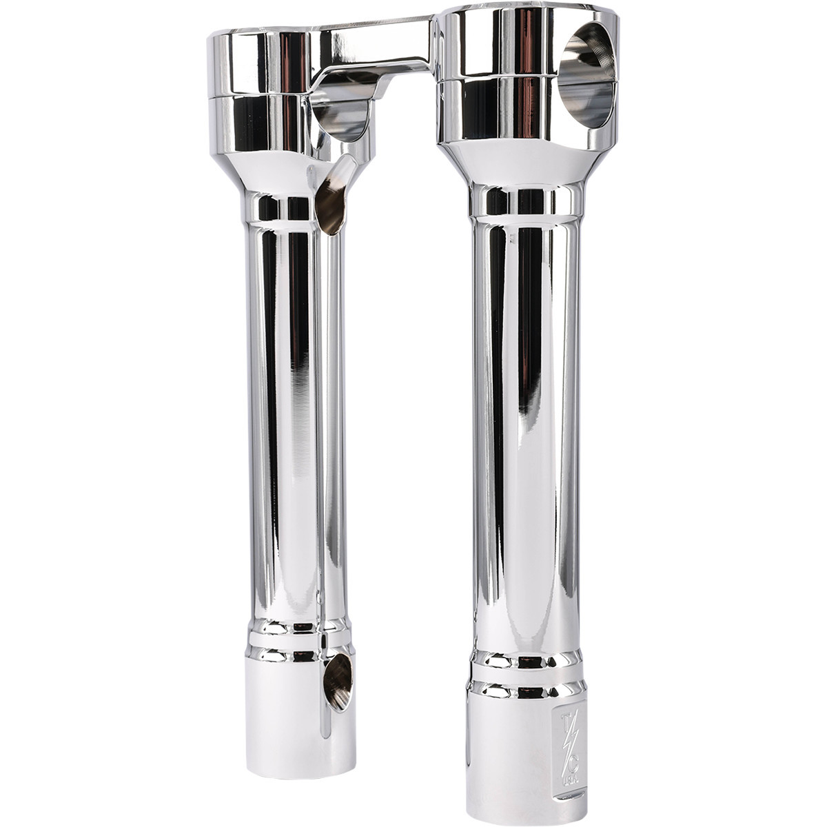 Thrashin Supply CO. #TSC-8100-3 - Hole Shot Risers - 8" - Chrome
