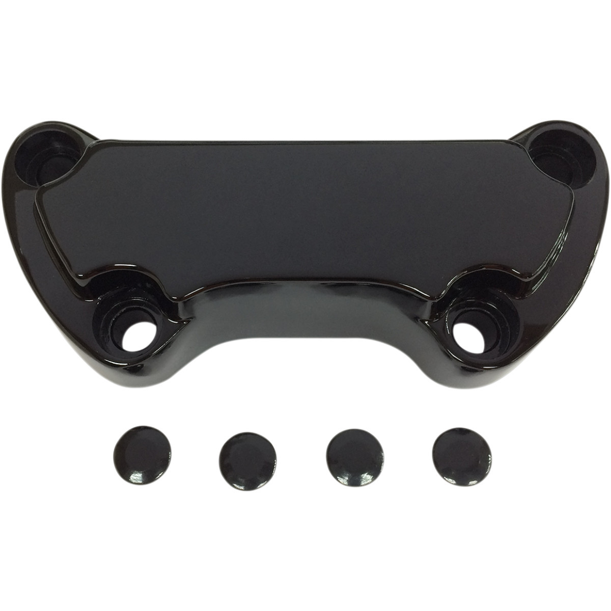 Drag Specialties - Handlebar Clamp - Scalloped - Black