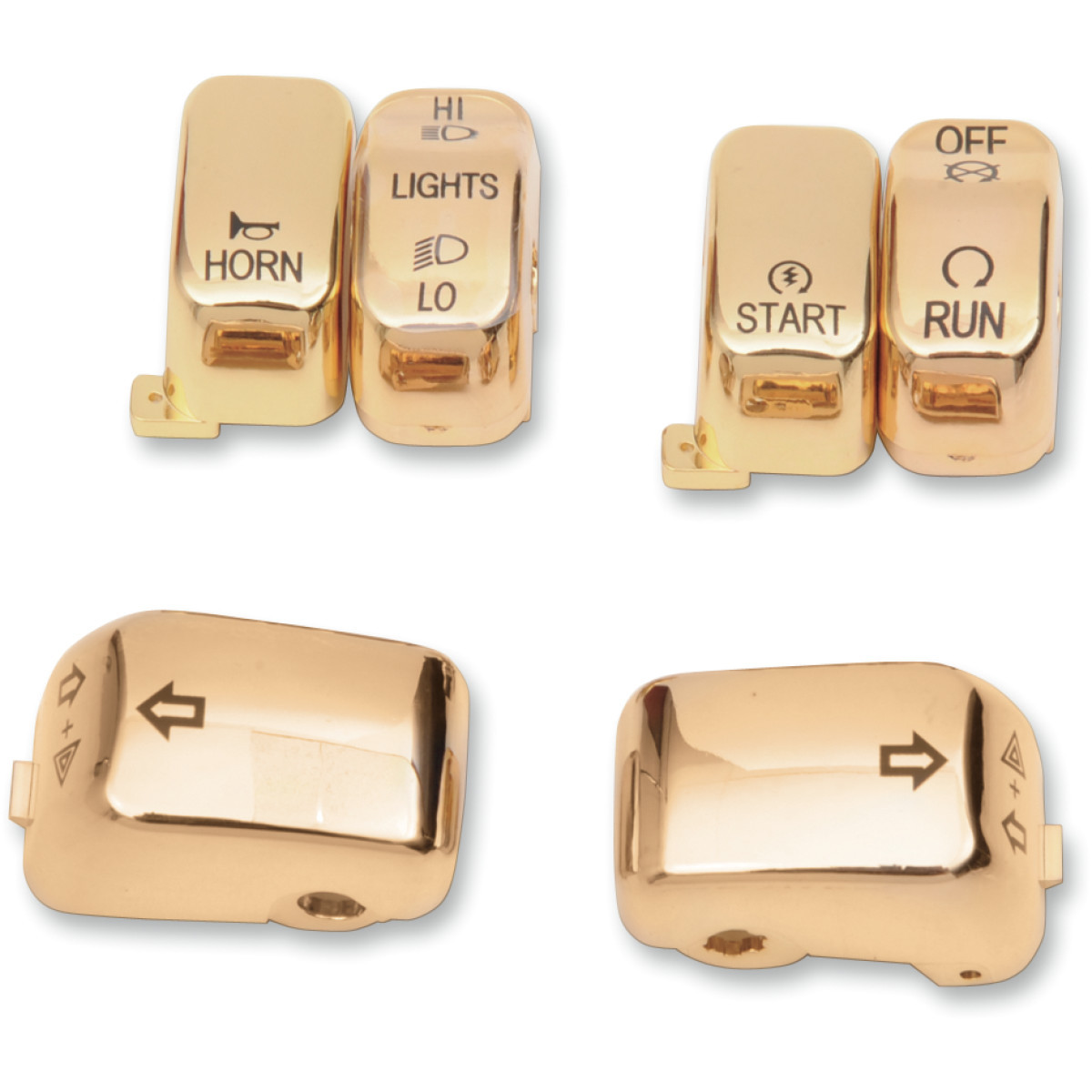 Drag Specialties - Switch Cap Kit - Standard - Gold