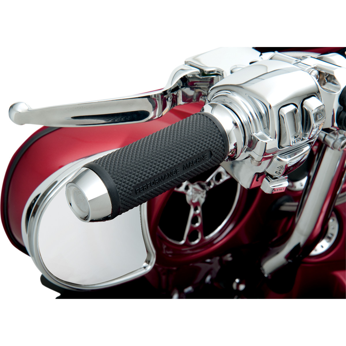 Performance Machine (PM) #0063-2028-CH - Elite Custom Grips - TBW - Chrome