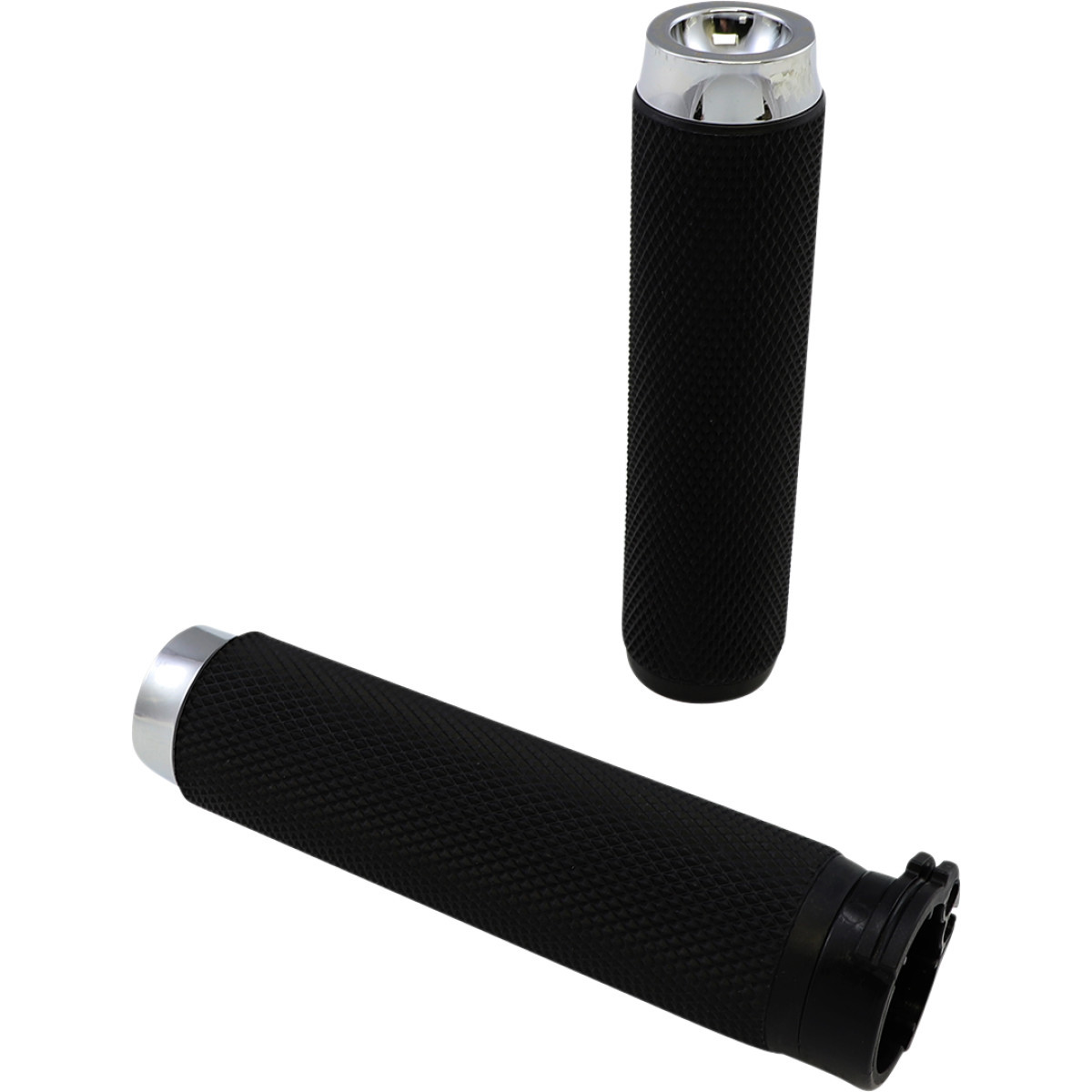 Rough Crafts #RC-500-001 - Grips - Knurled - Cable - Chrome