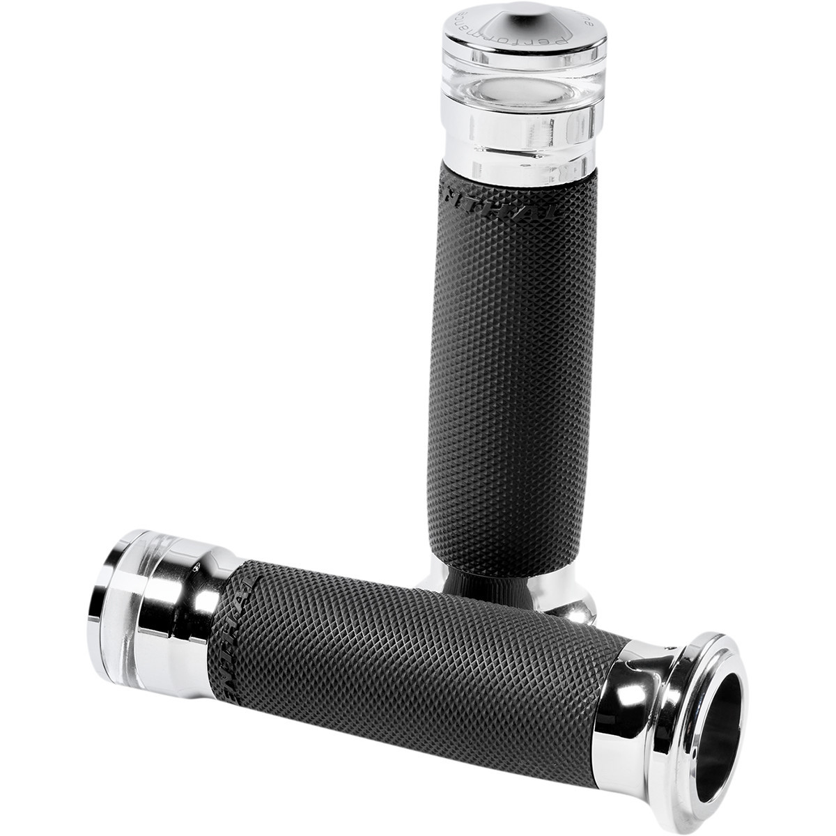 Performance Machine (PM) #0063-2100M-CH - Vision Series Contour LED Turn Signal Grips - TBW - Chrome