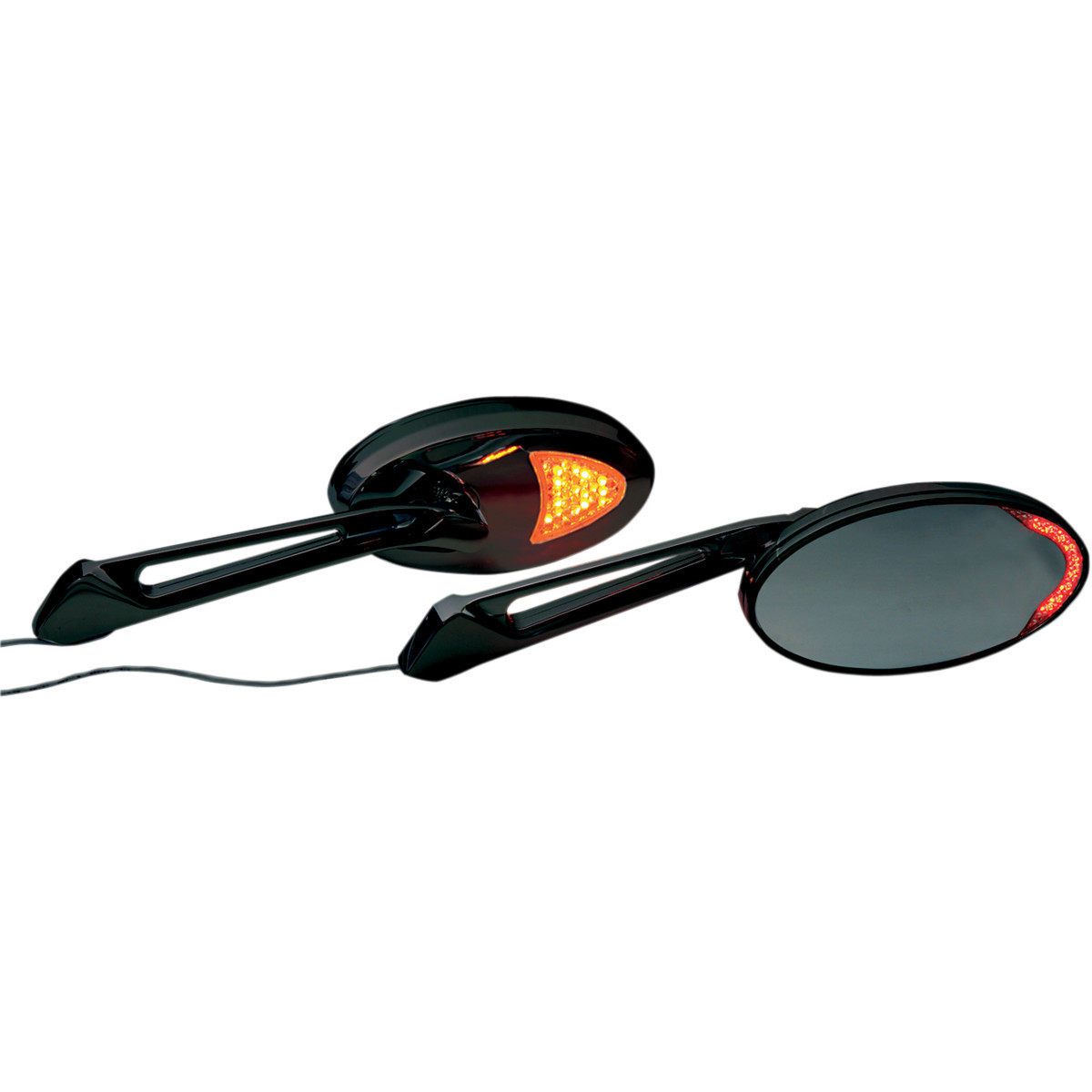 Rivco Products #MIRLEDBK - Mirrors - Custom/LED - Side View - Black - Each