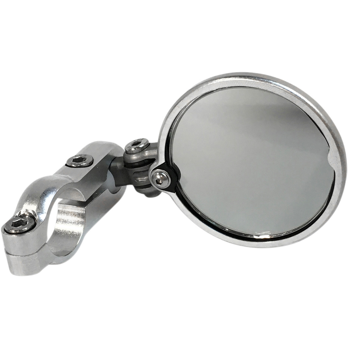 CRG #BSLS-201 - Mirror - Blindsight LS - Side View - Round - Silver - Left