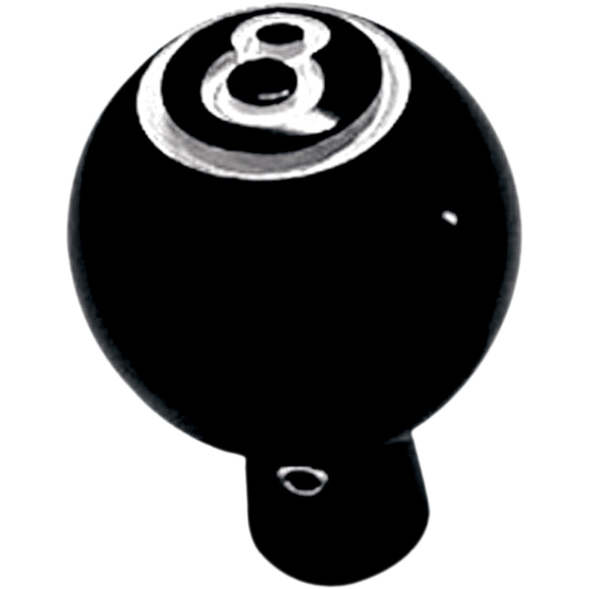Joker Machine #02-59 - Billet Choke Cable Knob - Eight Ball - Black