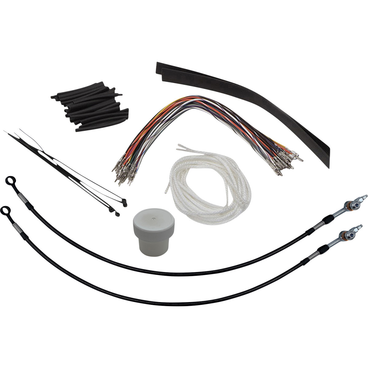 FAT Baggers INC. #109714-B - Installation Kit - Hydraulic Clutch - 14" - Black