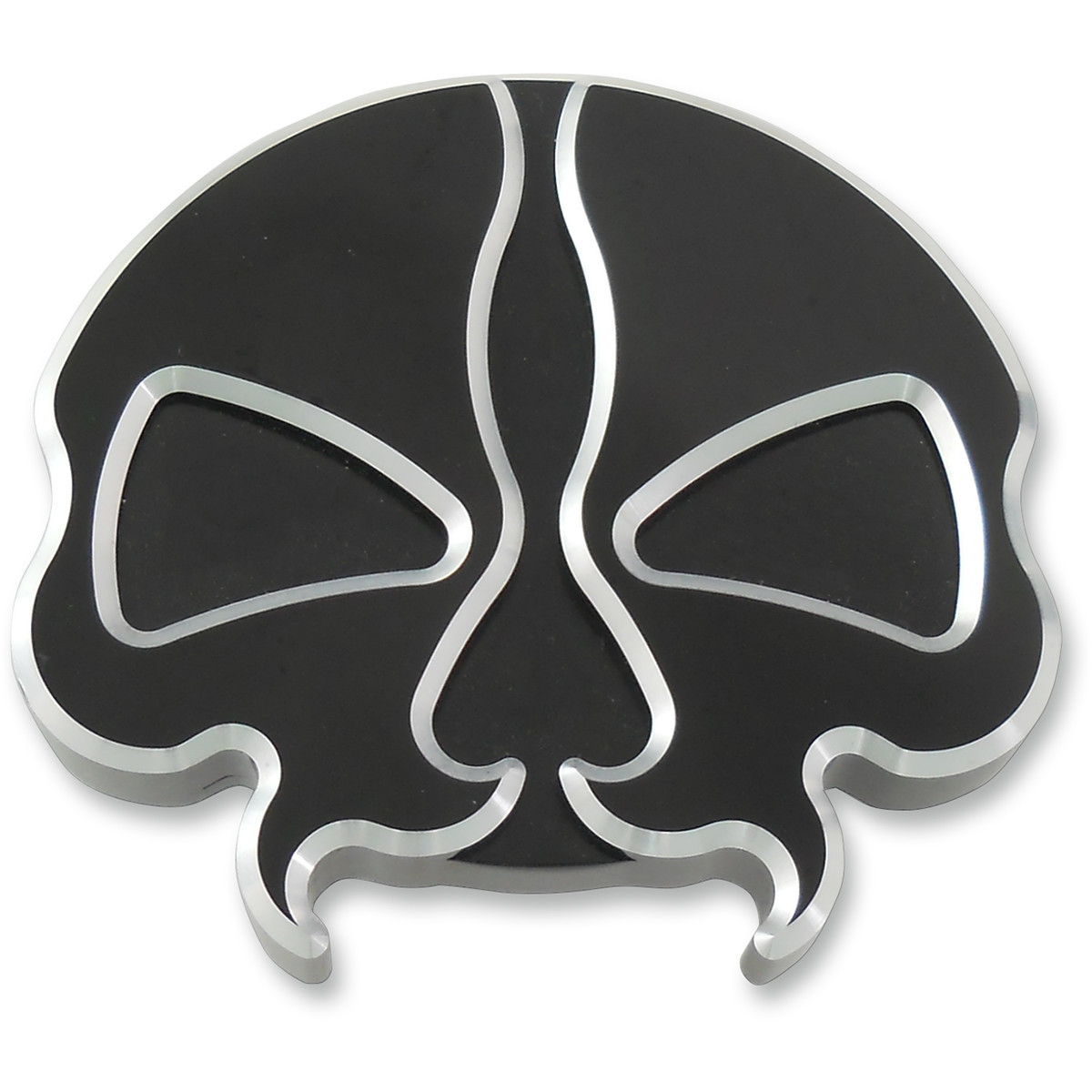 Drag Specialties - Gas Cap - Vented - Split Skull - Black