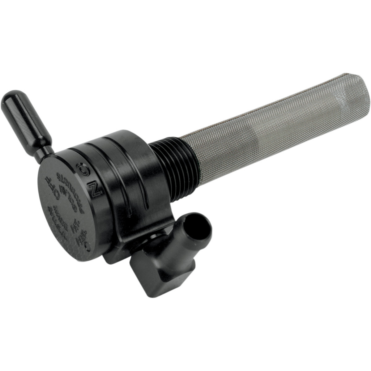 Golan Products #75-516B-BLK - "Click-Slick" Fuel Petcock - Backward - Black - 3/8" NPT
