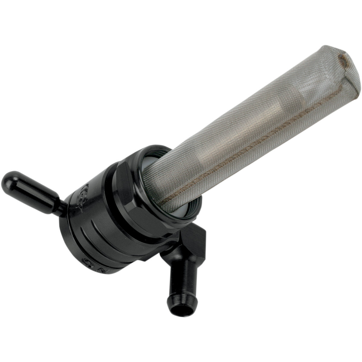 Golan Products #76-312B-BLK - "Click-Slick" Fuel Petcock - Backward - Black - 22mm