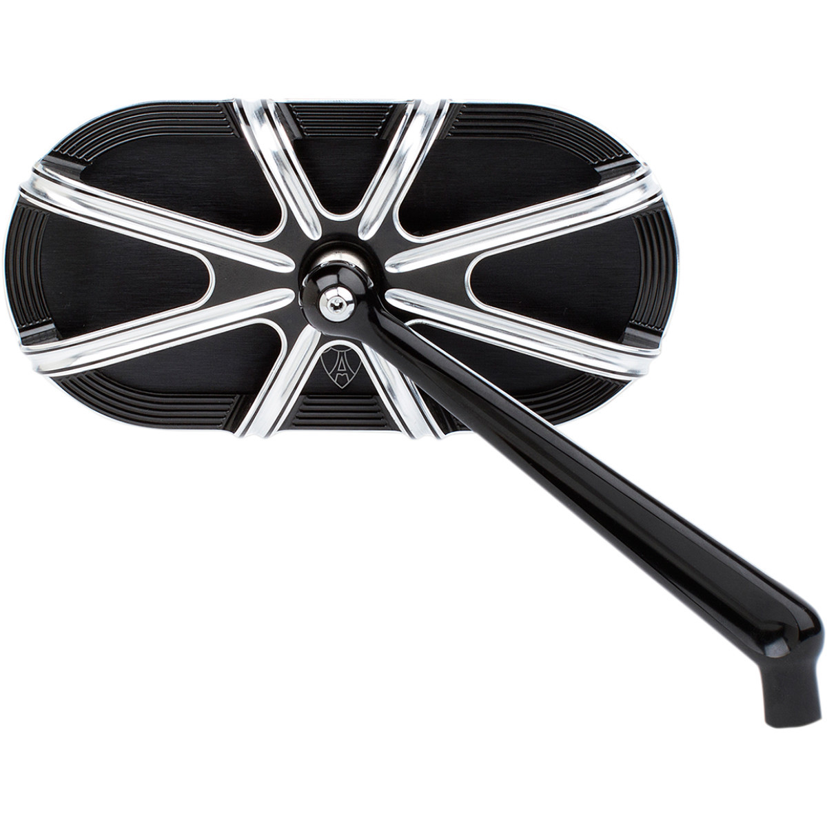 Arlen Ness #13-162 - Mirror - Side View - Caged Series/10 Gauge - Black - Right