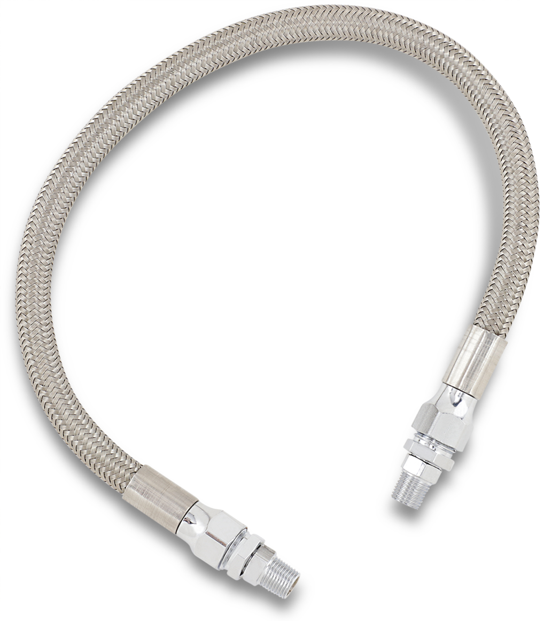 Oil Line with Fittings - Stainless Steel - 16"