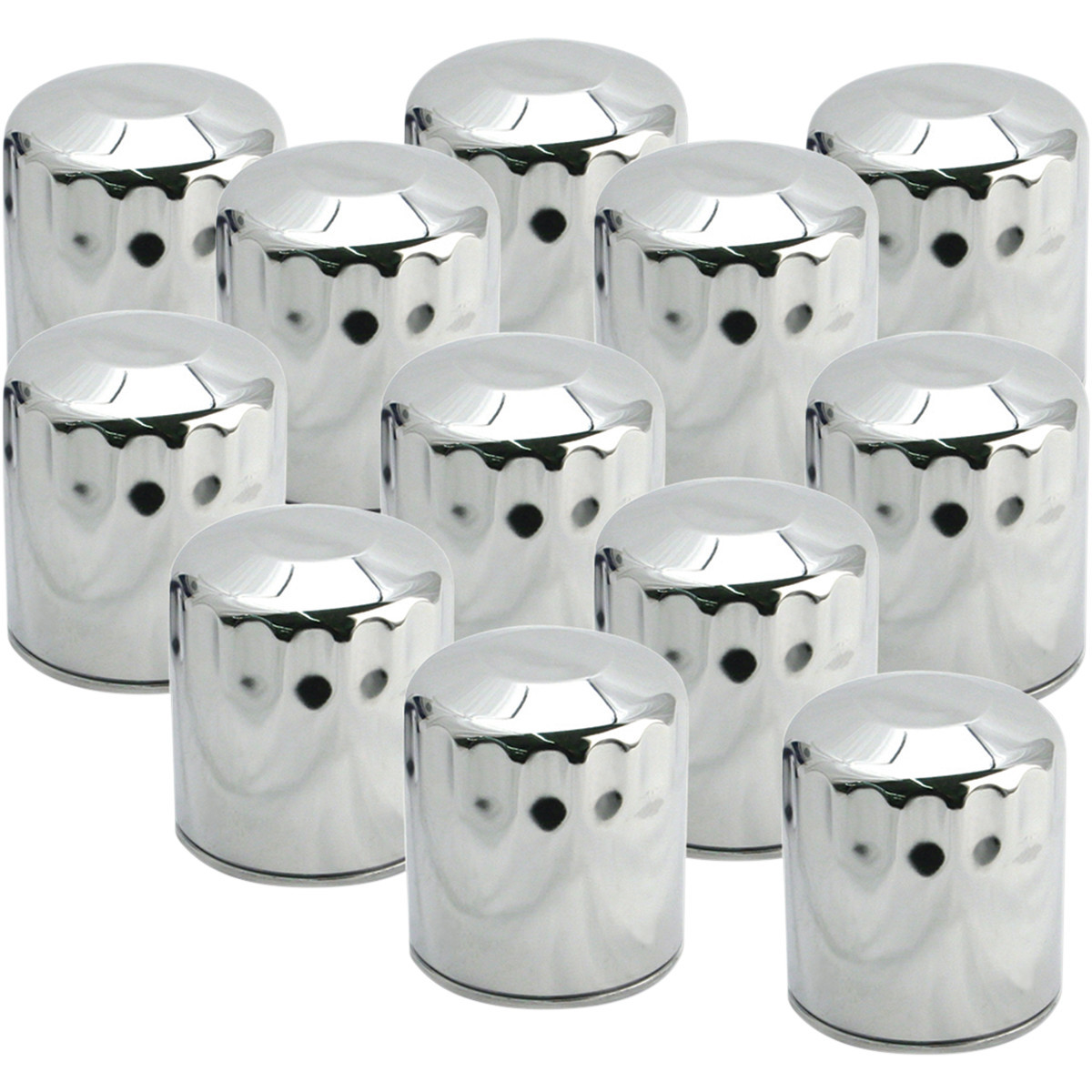 S&S Cycle #310-0242 - Oil Filters - Chrome - 12-Pack