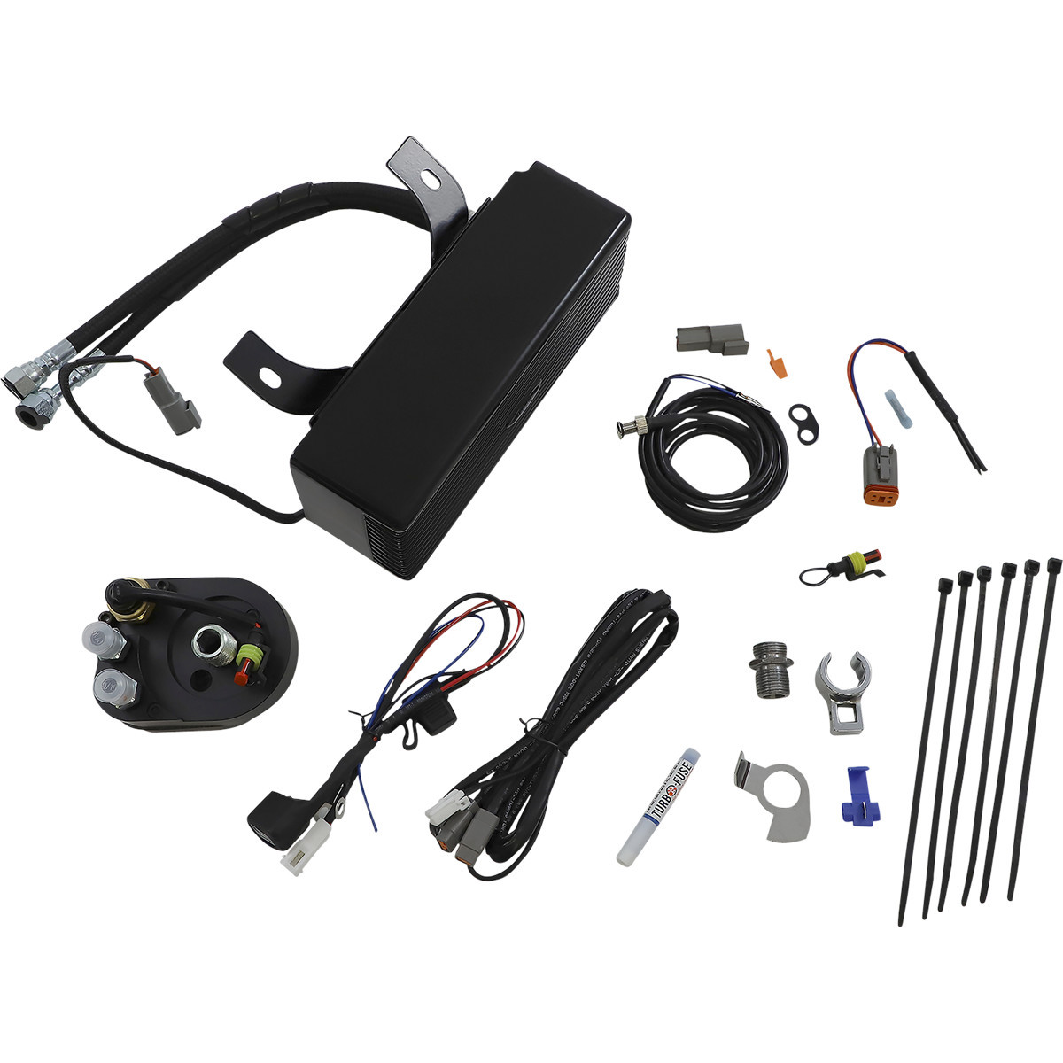 Ultracool #RF-1G - Oil Cooler Kit - Gloss Black - Touring