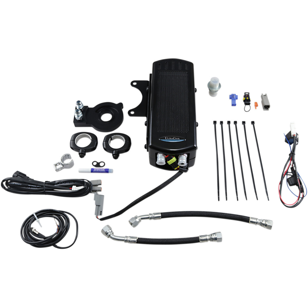 Ultracool #SMSP-2G - Side Mount Oil Cooler Kit - Gloss Black - Sportster