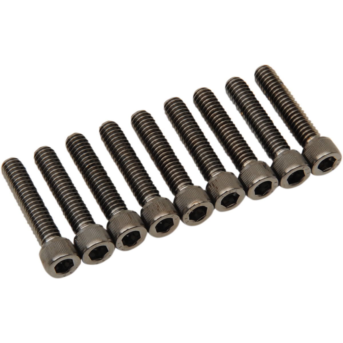 Drag Specialties - Bolt Kit - Cam Cover - Knurled/Socket-Head - Black/Chrome - M8