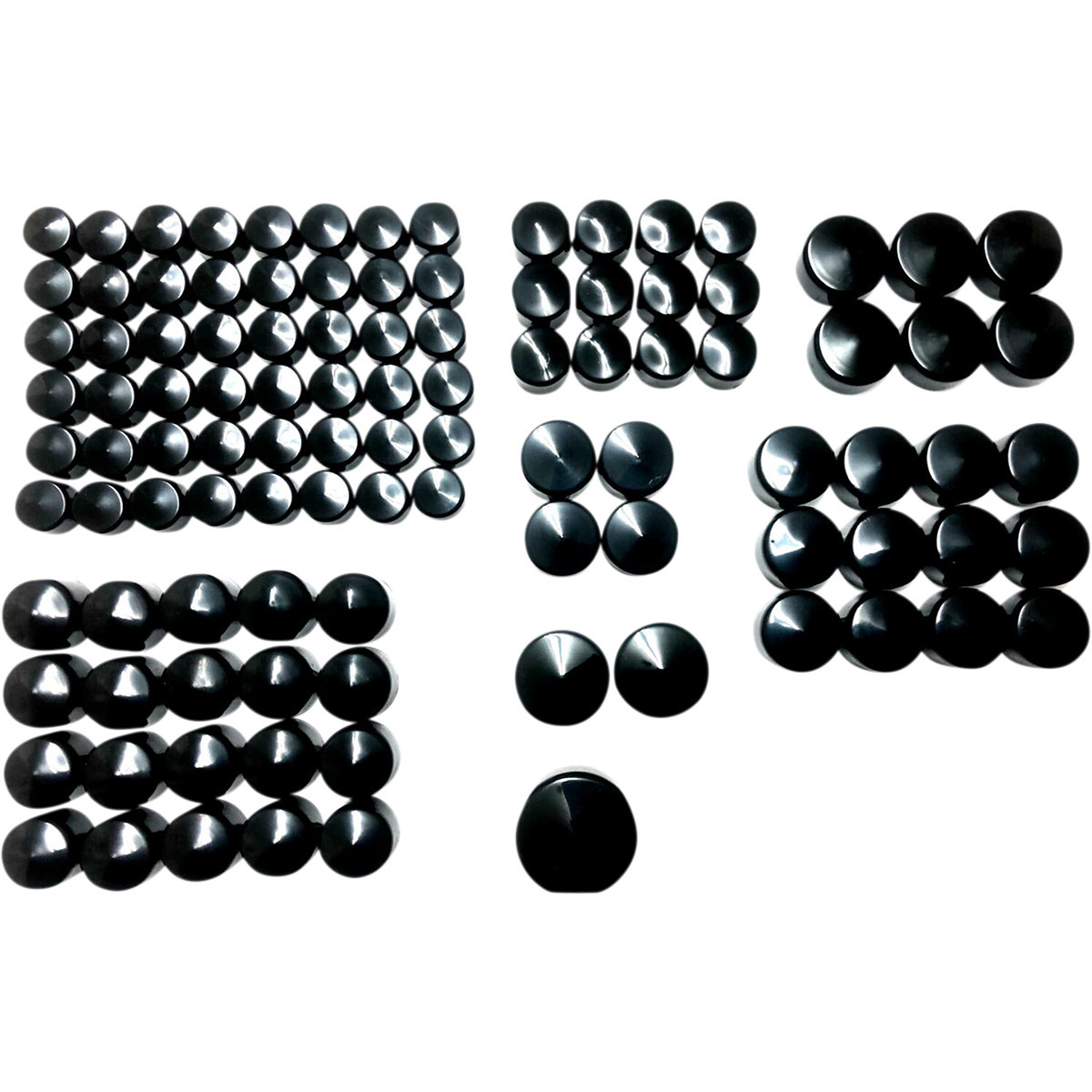 Drag Specialties - Bolt Cover Kit - Deluxe/Engine - Black - Softail/Touring/Trike