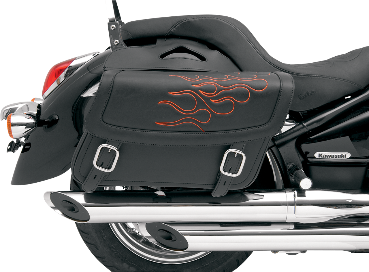 Flame Saddlebag - Orange - Large