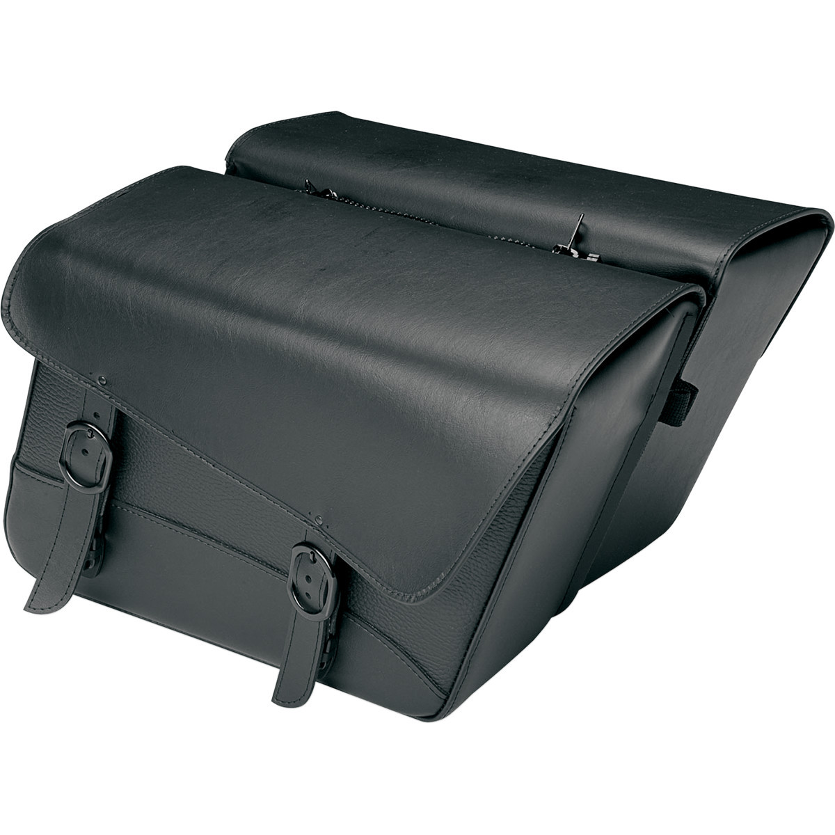 Willie & MAX Luggage #59589-00 - Compact Black Jack Saddlebag - Slant - Large