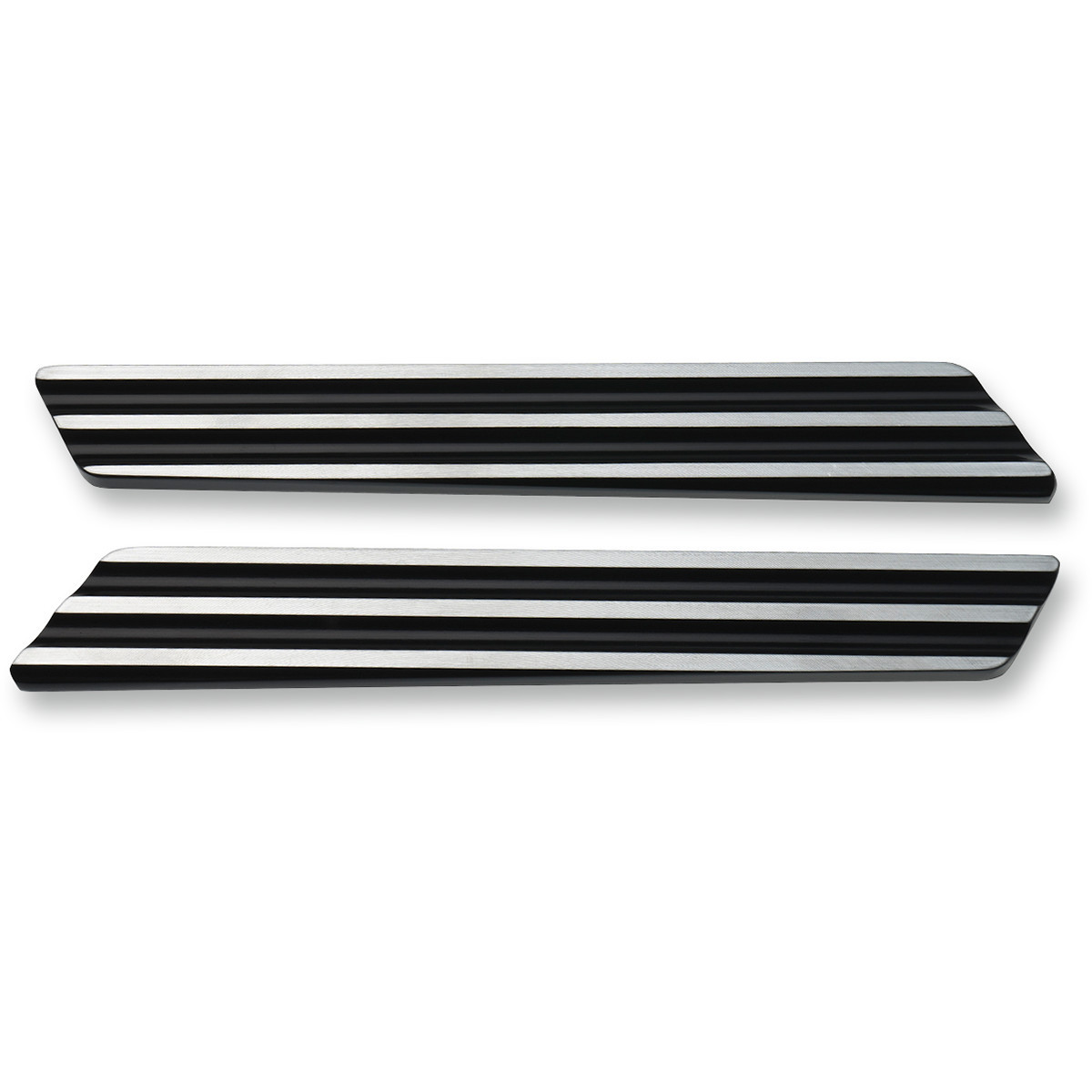 Joker Machine #04-501-2 - Saddlebag Latch Inserts - Black/Silver