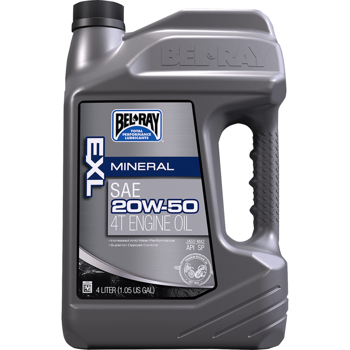 Bel-ray #99100-B4LW - EXL 4T Mineral Oil - 20W-50 - 4L