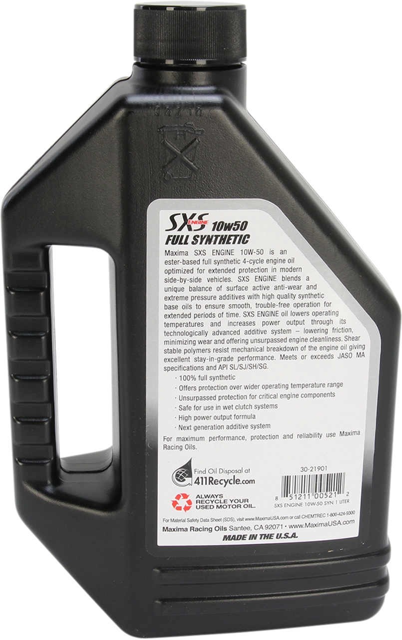 SXS UTV Synthetic 4T Oil - 10W-50 - 1 L