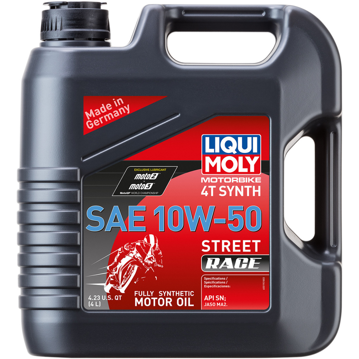Liqui Moly #20068 - Street Race Synthetic 4T Oil - 10W-50 - 4L