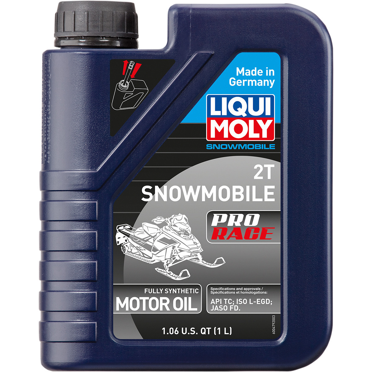 Liqui Moly #20144 - Snowmobile Pro Race Synthetic 2T Oil - 1L