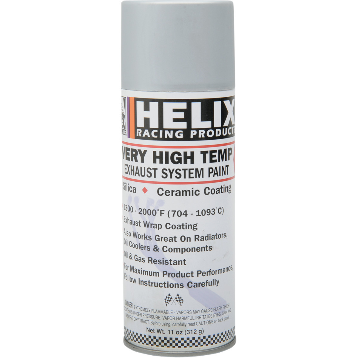 Helix #165-1170 - High-Temperature Paint - Aluminum - 11 oz. net wt. - Aerosol