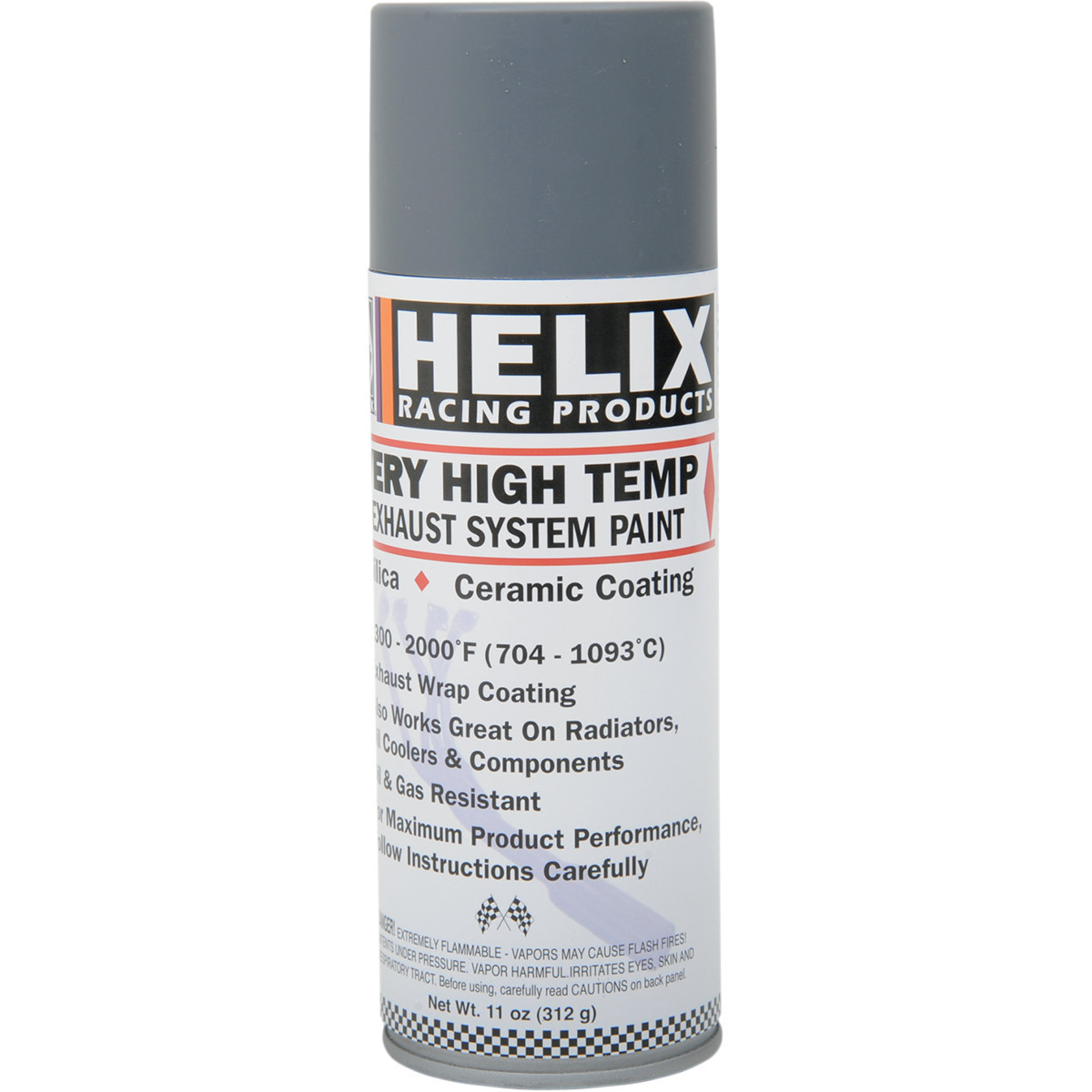 Helix #165-1000 - High-Temperature Paint - Gray - 11 oz. net wt. - Aerosol