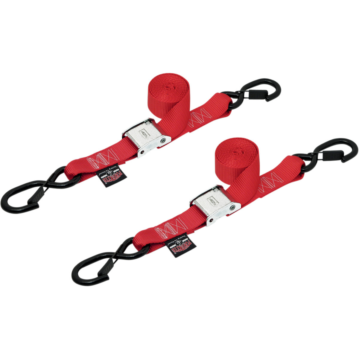 Powertye MFG. #28621-S - Cam Tie-Downs - 1-1/2" x 5-1/2' - Red