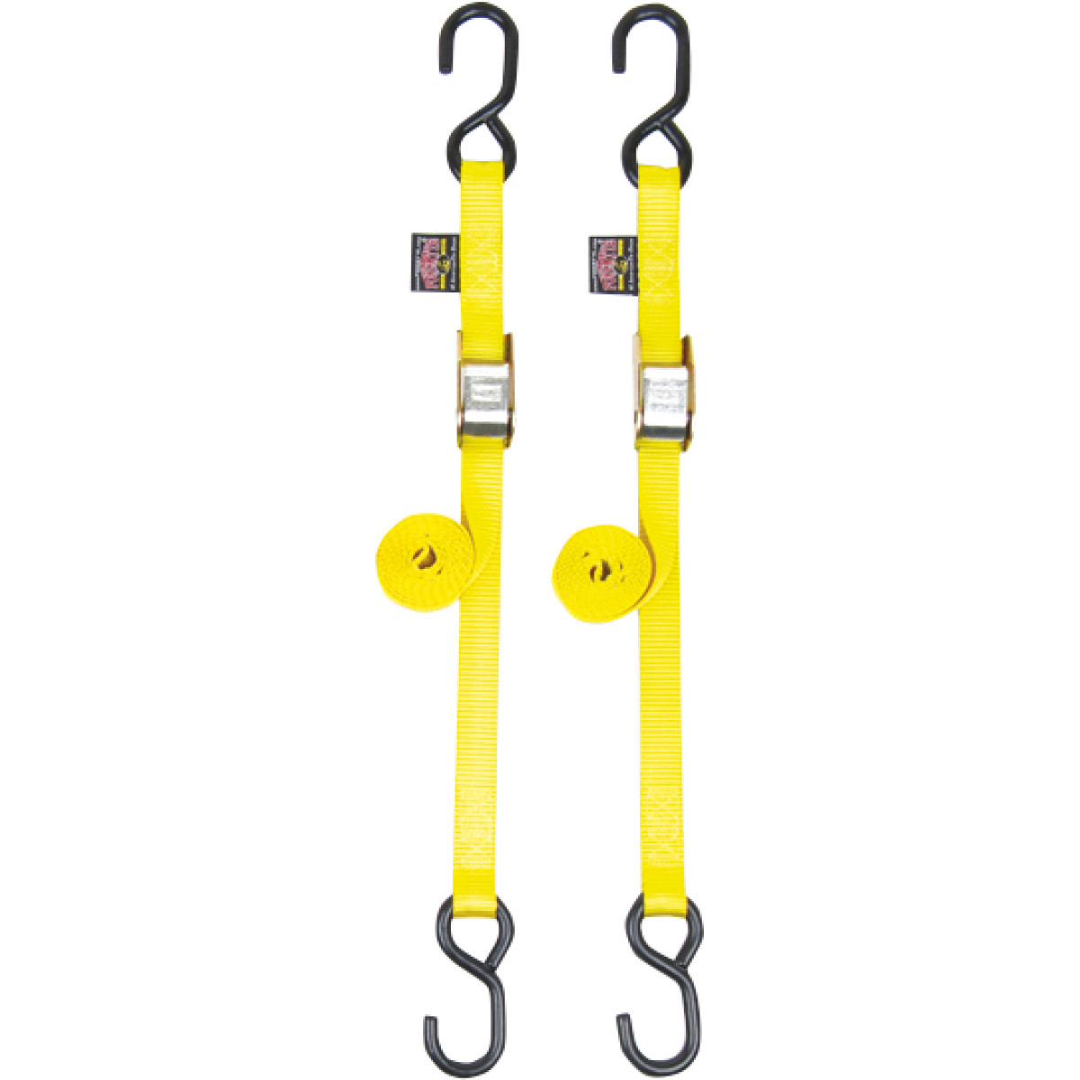 Powertye MFG. #22268 - Standard Tie-Downs - 1" x 5-1/2' - Yellow