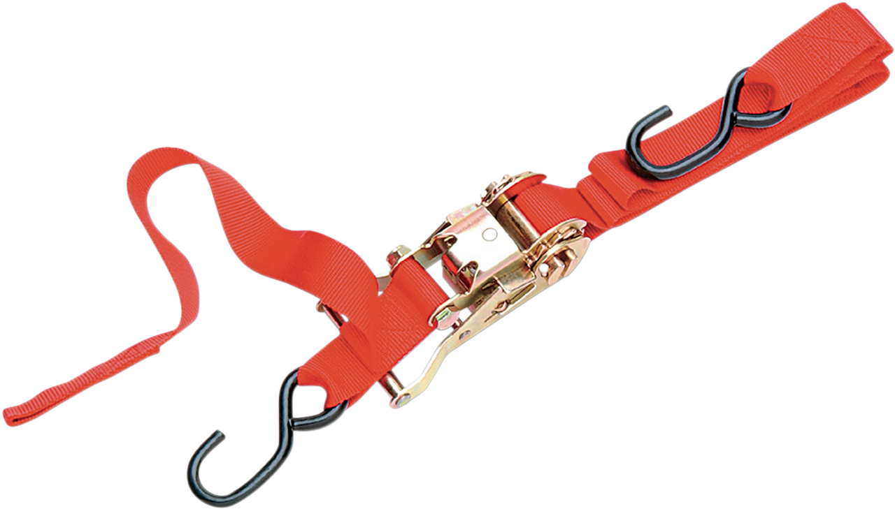 1" Ratchet Tied Down - Assist - Red