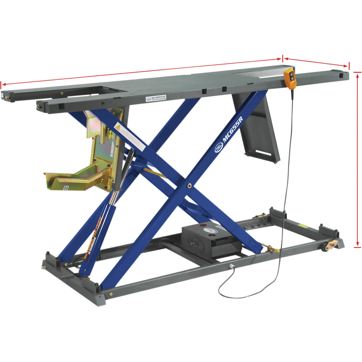K&L Supply #35-6568 - MC655R Hydraulic Lift - Blue