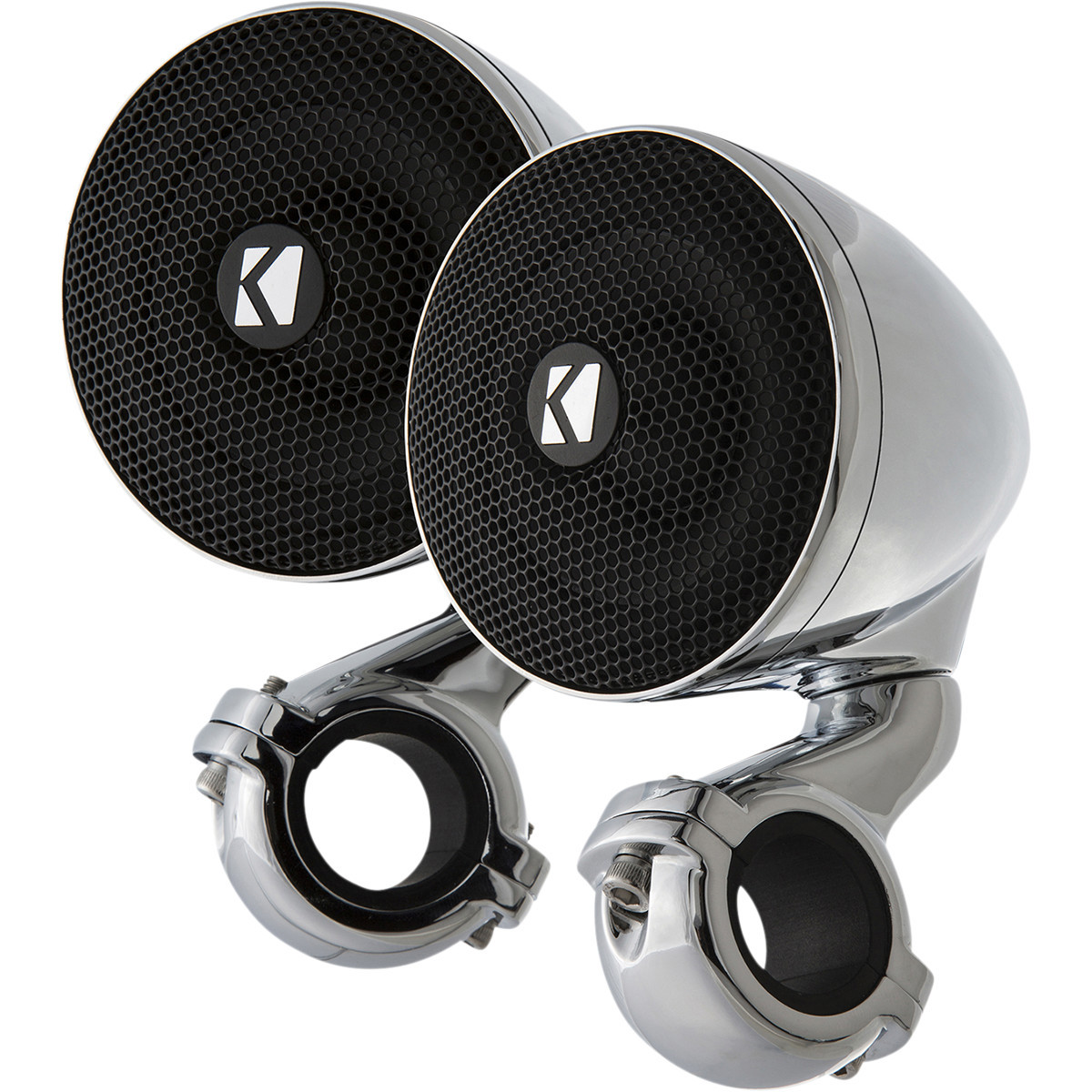 Kicker #47PSM34 - Mini Speakers - 4 ohm - Chrome