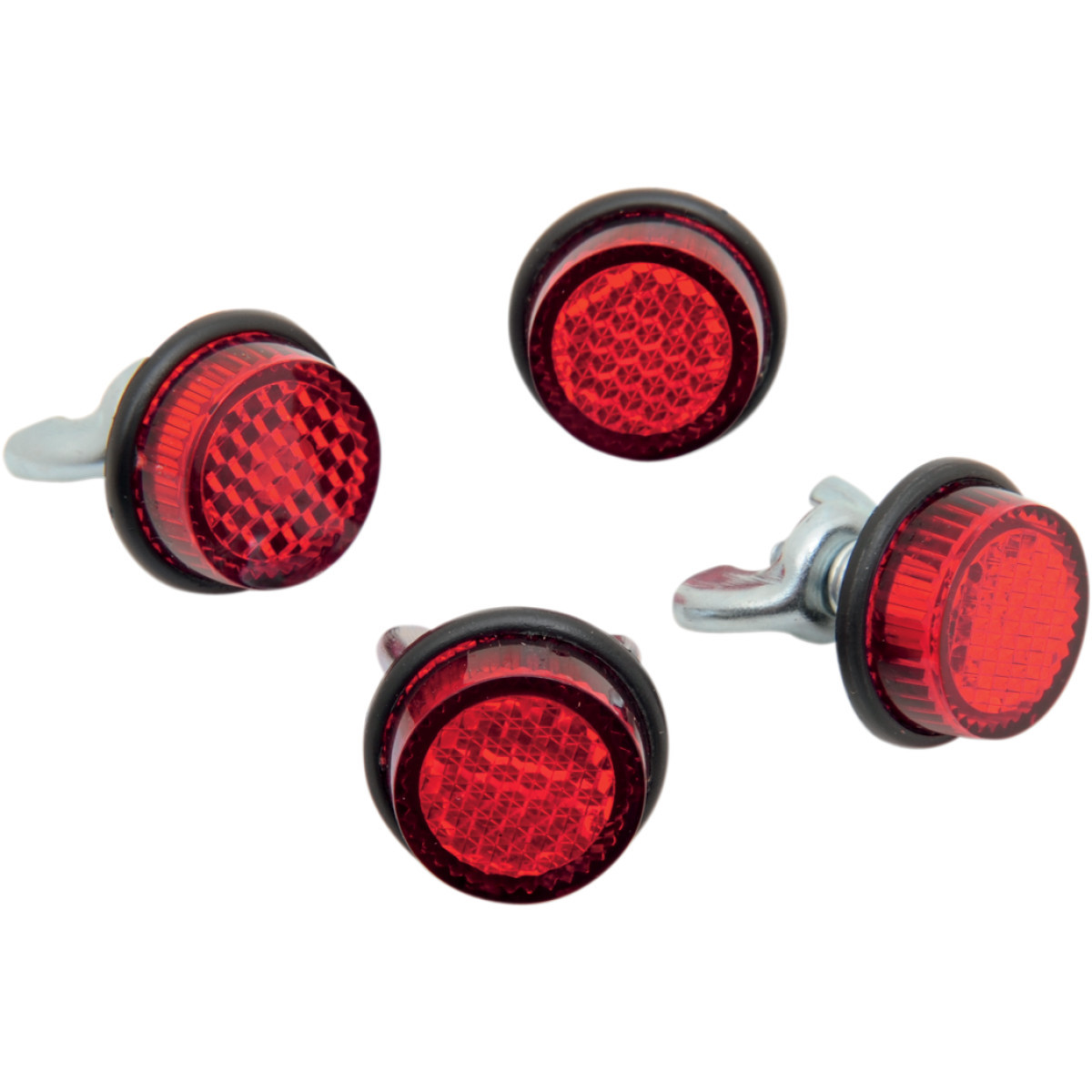 Chris Products #CH4R - License Plate Reflectors - 4 Pack - Red
