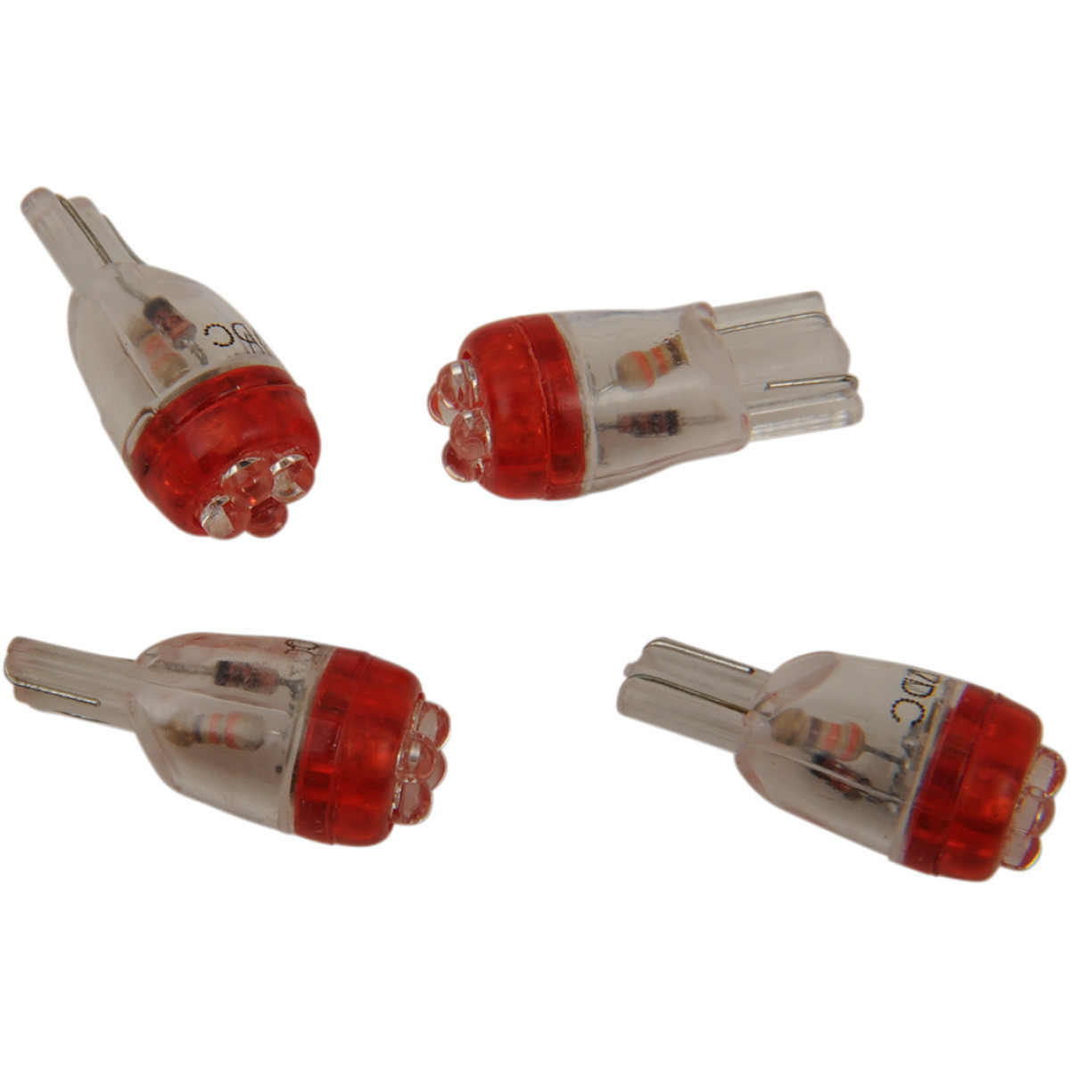 Drag Specialties - Mini Wedge LED Bulbs - Red