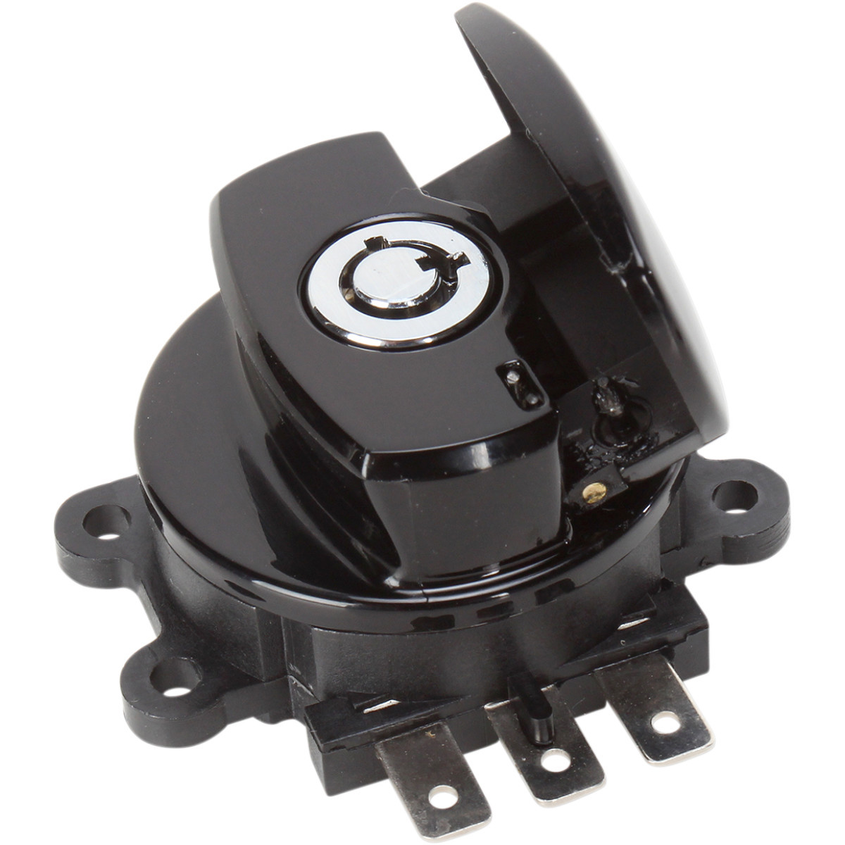 Drag Specialties - Side Hinge Ignition Switch - Gloss Black