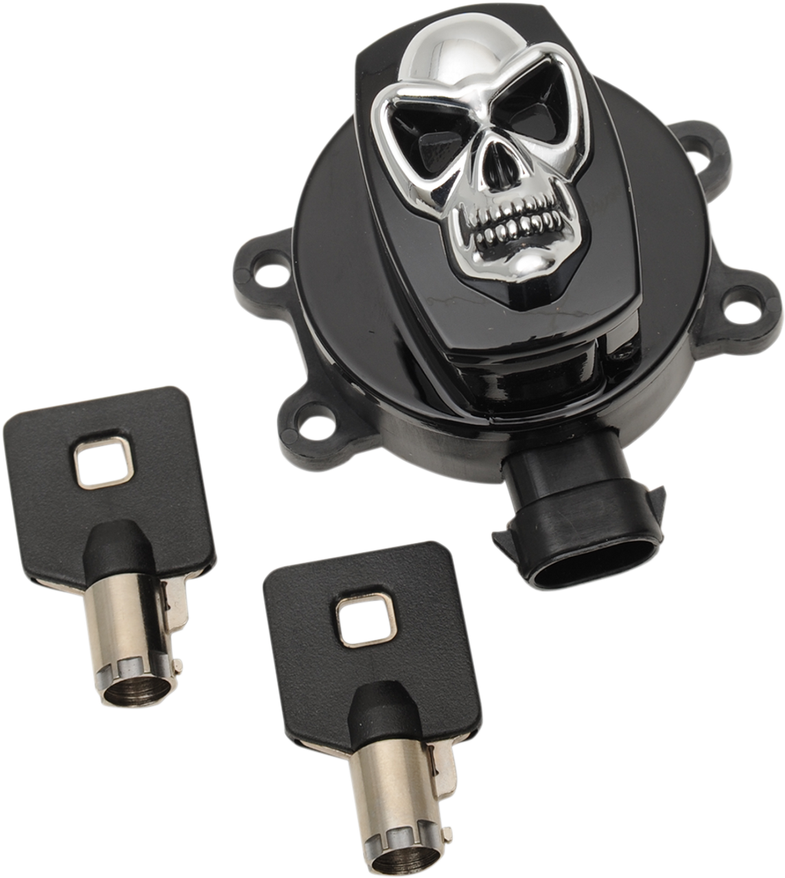 Ignition Switch - Skull - Black