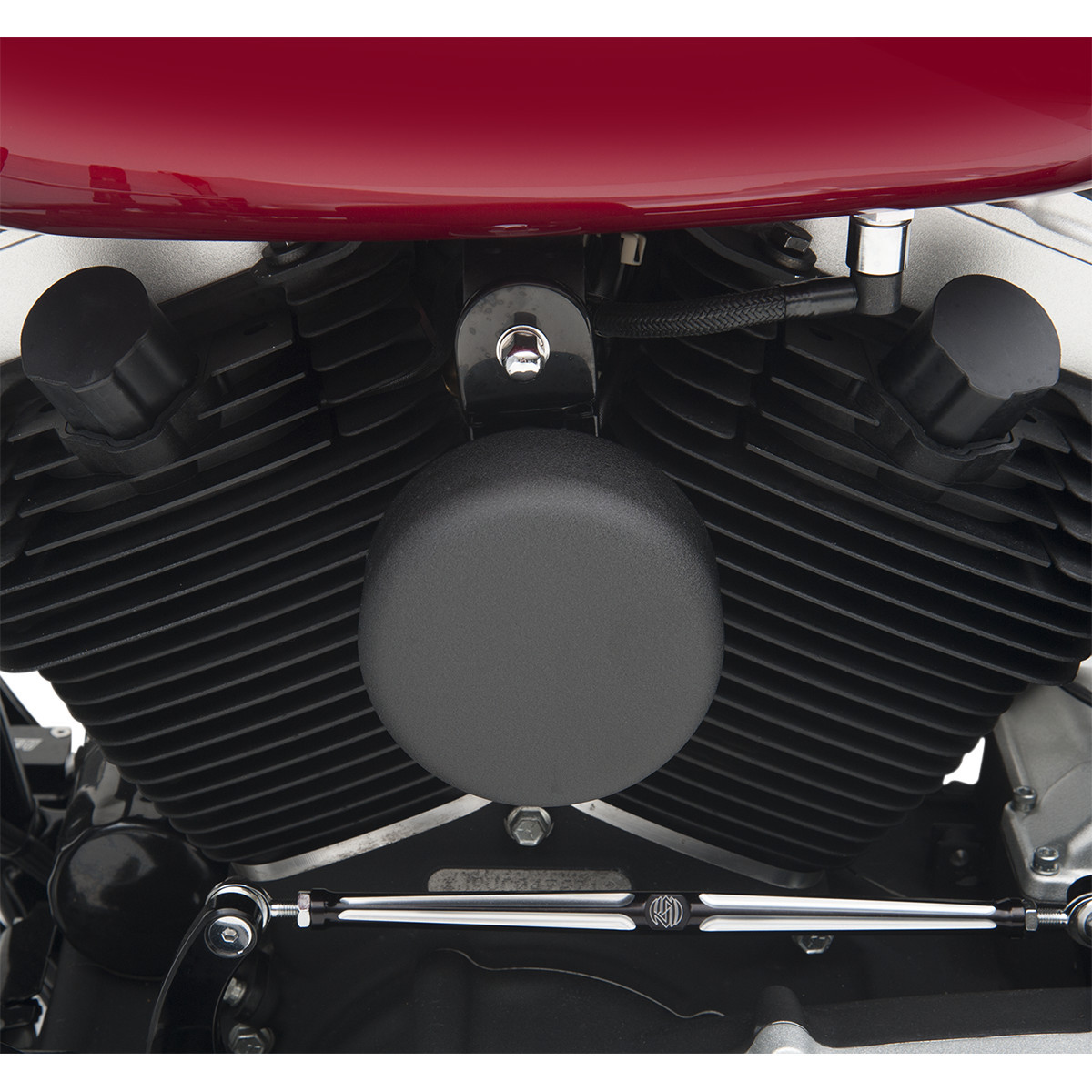 Drag Specialties - Round Horn Cover - Black Wrinkle