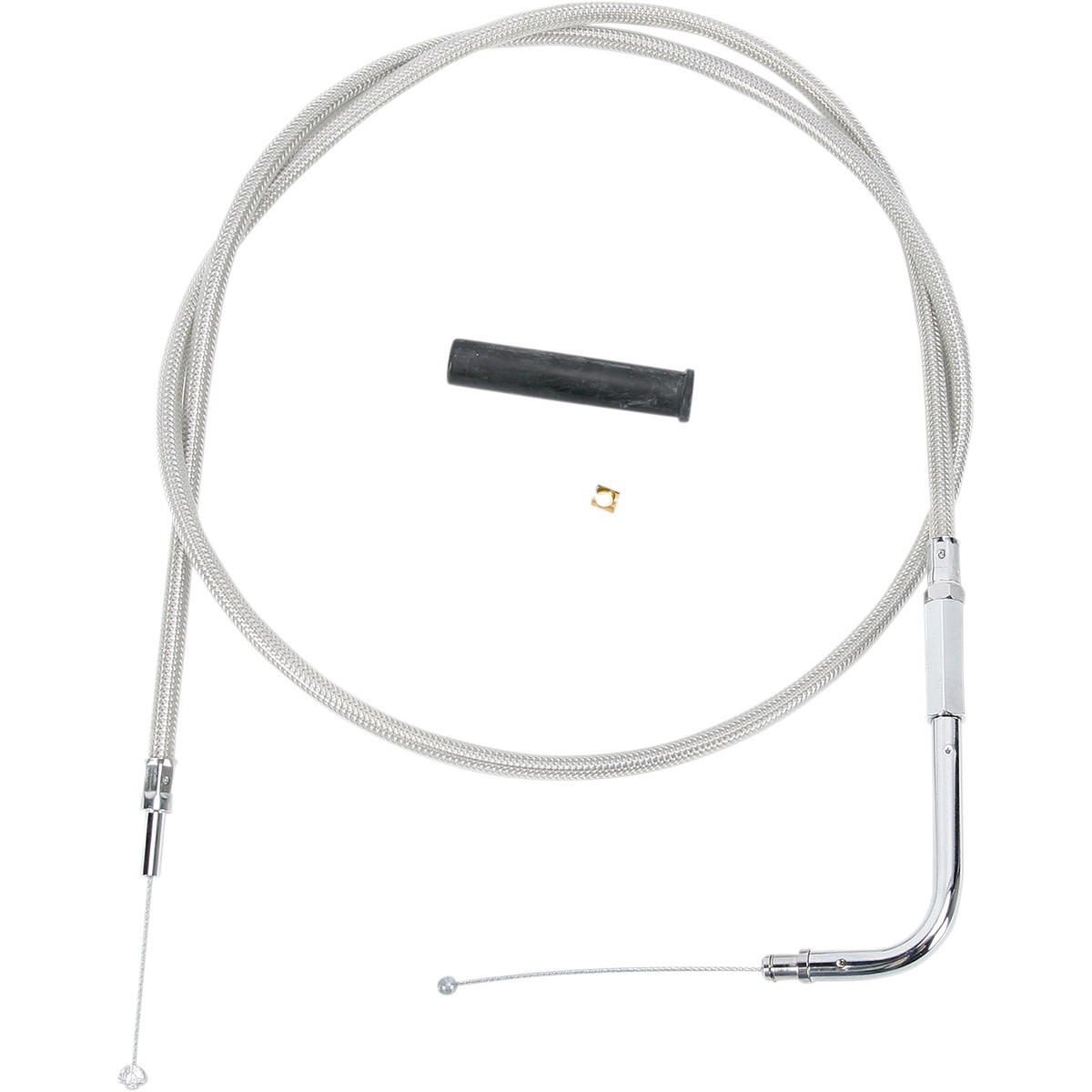 Drag Specialties - Stainless Braided Throttle Cable - 41-3/4"