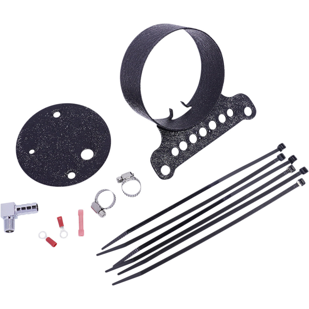 Drag Specialties - Single Gauge Bracket - Wrinkle Black
