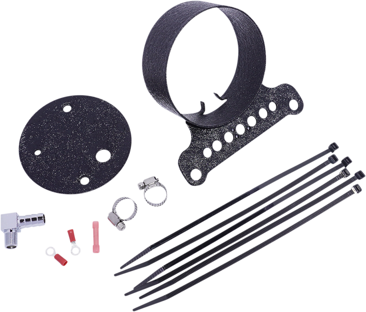 Single Gauge Bracket - Wrinkle Black