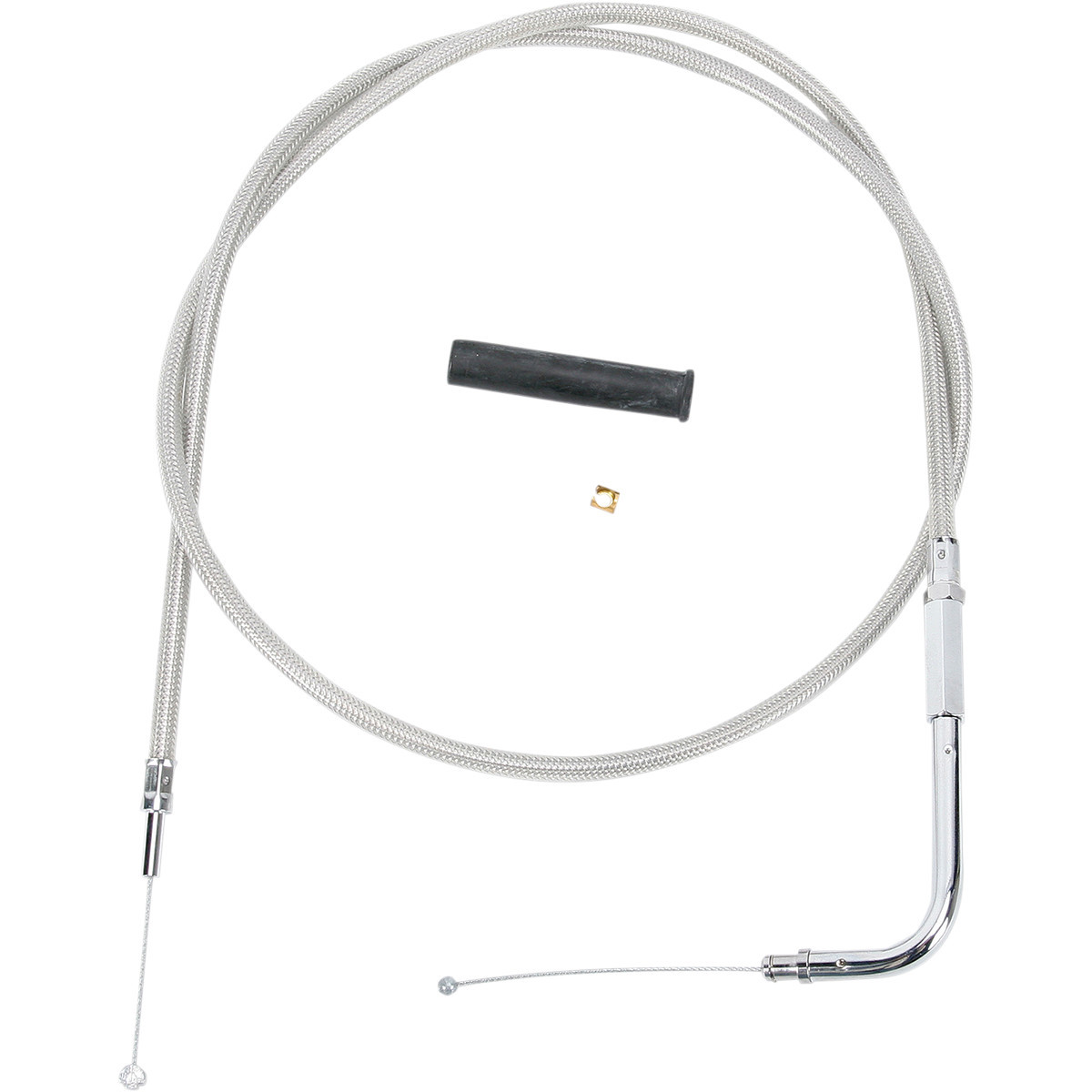 Drag Specialties - Stainless Braided Throttle Cable - 45-1/2"