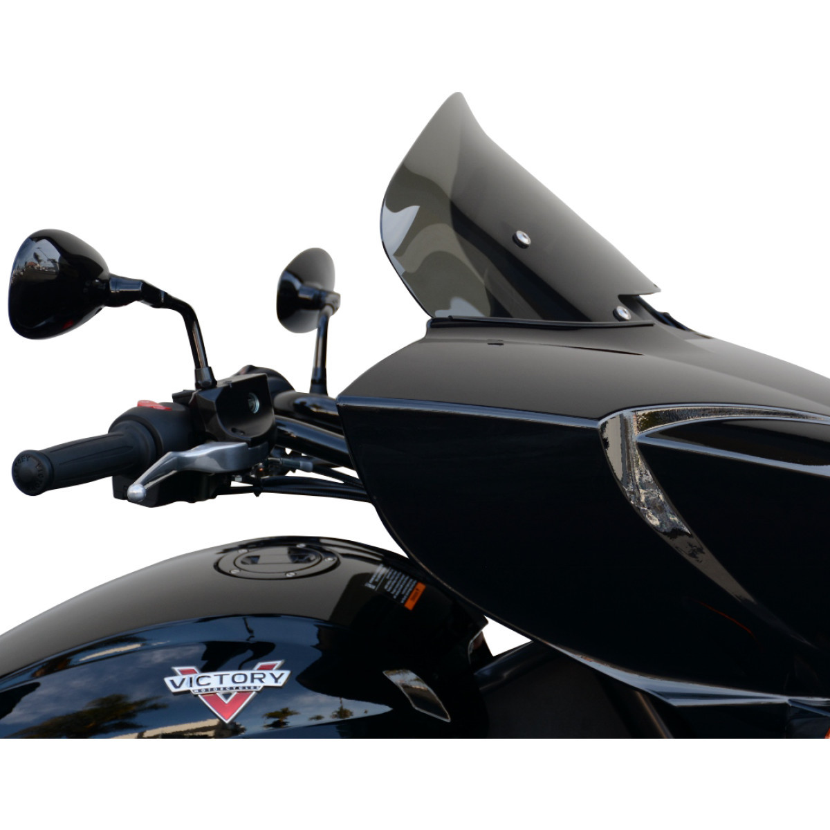 Wind Vest #64-1040 - Windshield - Dark Smoke - 10" - Victory